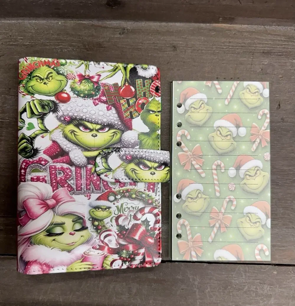 Grinch A6 Binder with Matching Printed Stationery Paper